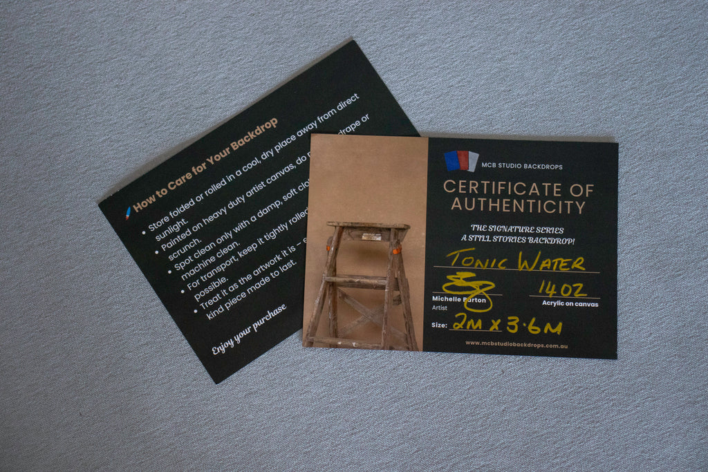 TONIC WATER - (STILL STORIES) 2M by 3.6M